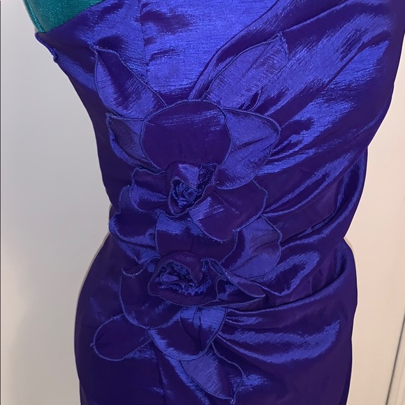 Blue strapless dress - Picture 2 of 3